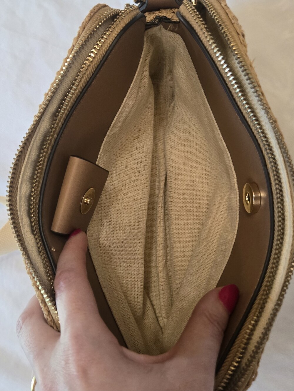 Classic Raffia Crossbody Bag - Picture 10 of 14